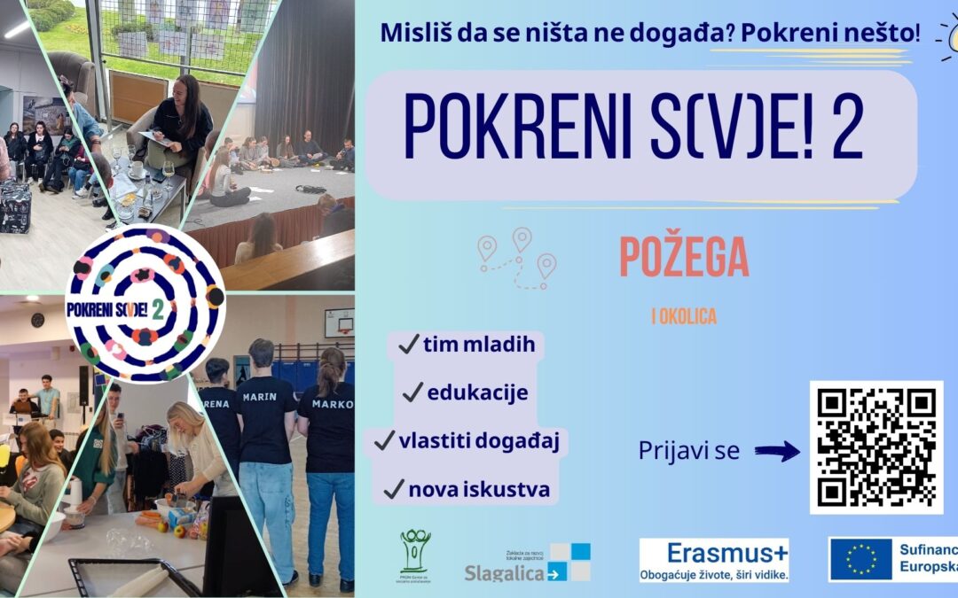 Javni poziv mladima za uključivanje u projekt Pokreni s(v)e! 2