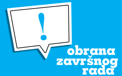 Raspored obrana završnih radova-ljetni rok