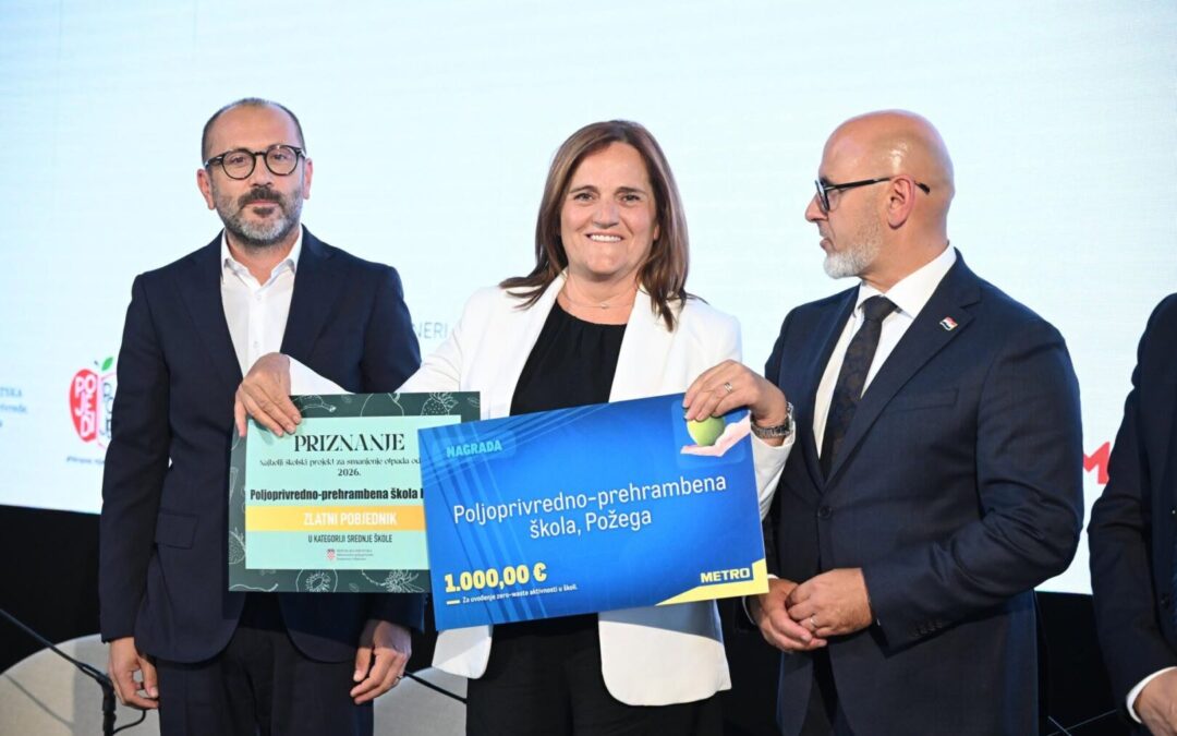 Poljoprivredno-prehrambena škola Požega najbolja na 3. konferenciji Food Waste!
